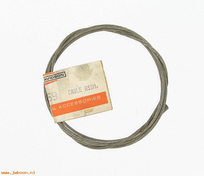   91360-59 (91360-59): Inner cable,rear (hand control w.foot lever) -NOS- FL,FLH L59-e71