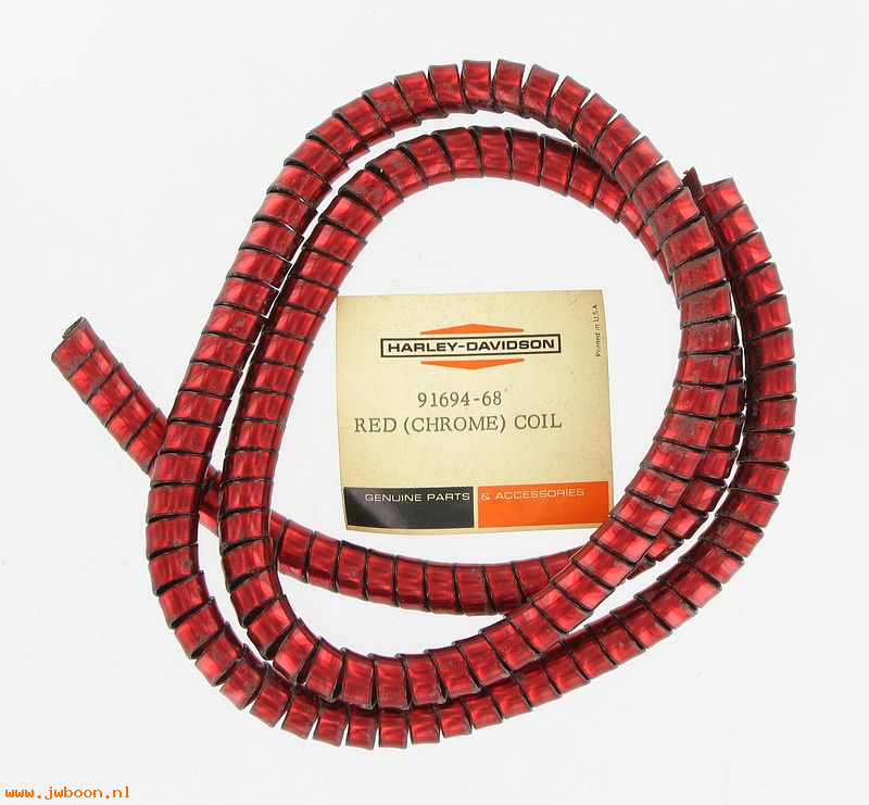   91694-68 (91694-68): Plastic coil / cable cover - NOS - Big Twins, FL,FLH, FX, XL's