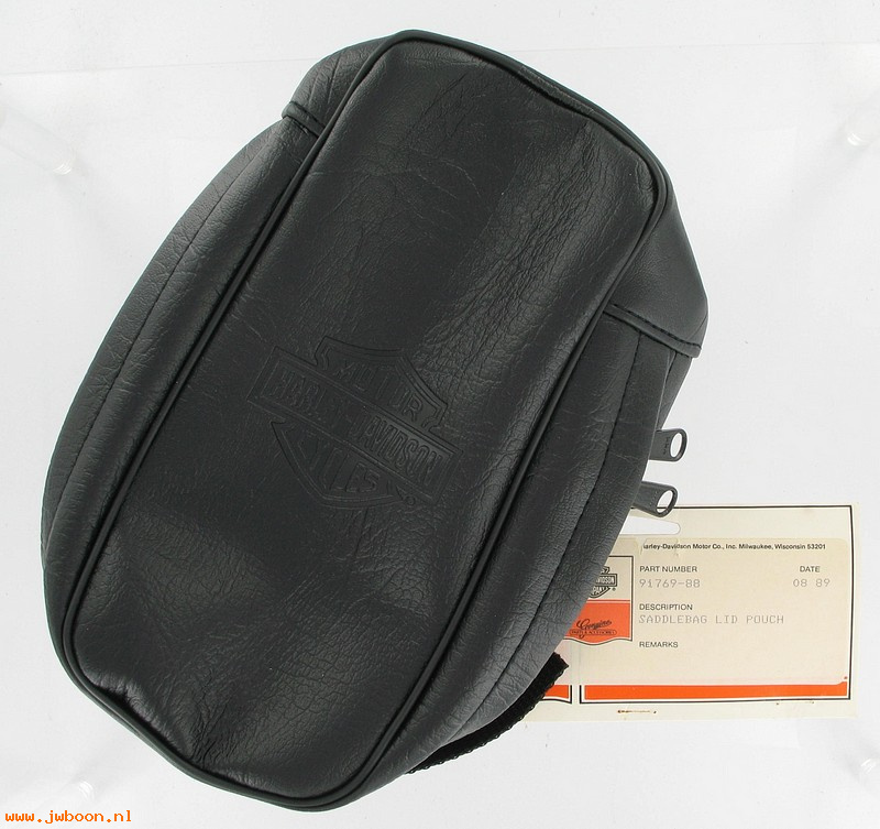   91769-88 (91769-88): Saddlebag lid pouch - NOS - FLH, FLT, FLHR, FLTR