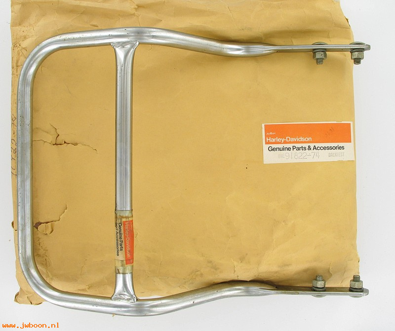   91822-74 (91822-74): Backrest bar - NOS - XLH, FX.  SX175 1974