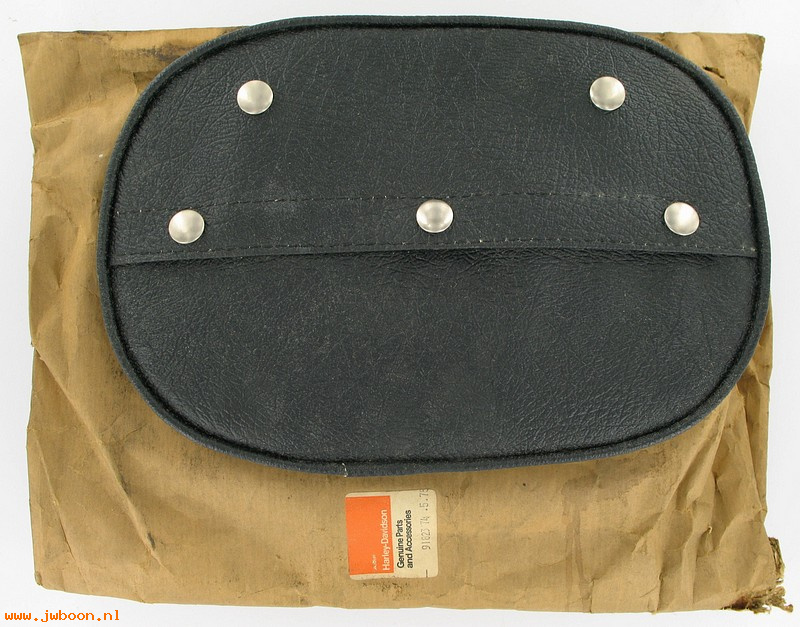   91823-74 (91823-74): Pad - backrest - NOS - XLH, FX.  SX175 1974