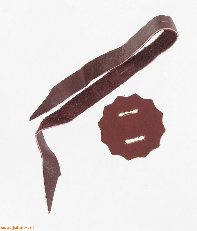   91915-91 (91915-91): Leather rosette & lacing strap - NOS - FLH, FLT