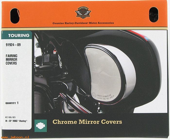   91924-09 (91924-09): Mirror covers - fairing mirrors - NOS