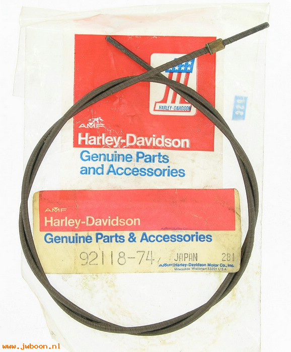   92118-74 (92118-74): Inner tachometer cable - NOS - XL 74-80. FX 74-75. XLCR
