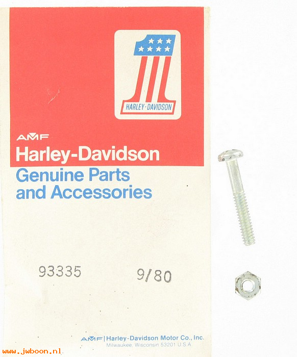   93335 (93335): Safety defect code 049 - 1980 FLT Fork lock adj. screw kit - NOS