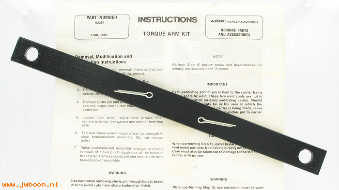   93354 (93354): Torque arm kit - NOS - FLH