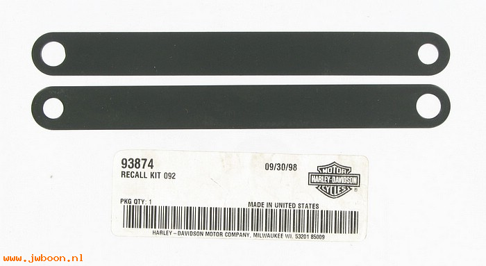  93874 (93874 / 53805-99): Safety Recall code 092 - Detachable backrests - NOS