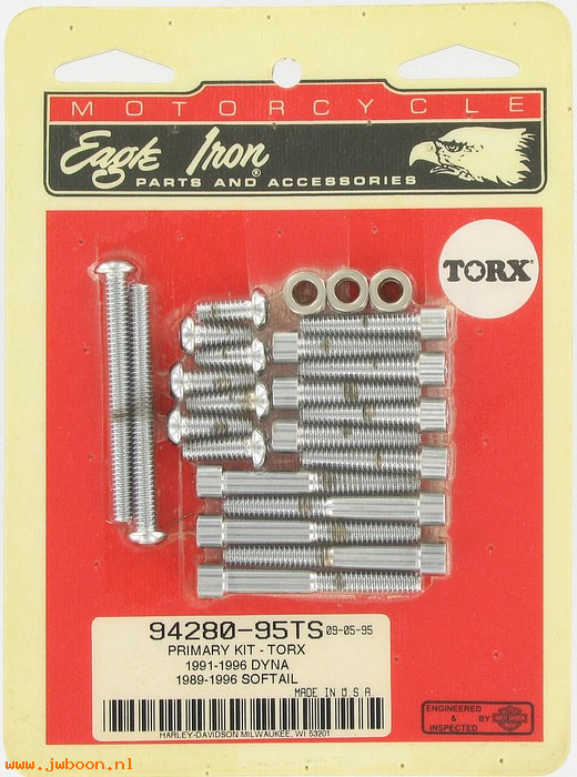   94280-95TS (94280-95TS): Primary screw kit - torx smooth - NOS - FXST 89-96. FXD 91-96