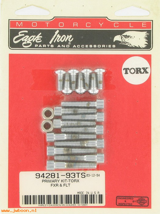   94281-93TS (94281-93TS): Primary screw kit - torx smooth - NOS - FLT 88-93. FXR