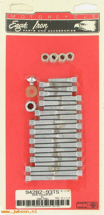   94282-93TS (94282-93TS): Primary & gear cover screw kit, smooth allen head - NOS- XL 82-85