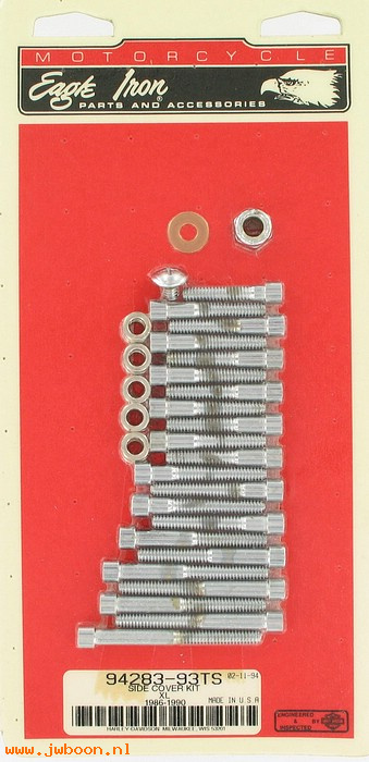   94283-93TS (94283-93TS): Primary & gear cover screw kit,smooth allen head - NOS - XL 86-90