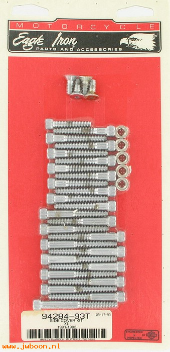   94284-93T (94284-93T): Primary and gear cover screw kit - allen head - NOS - XL 91-93