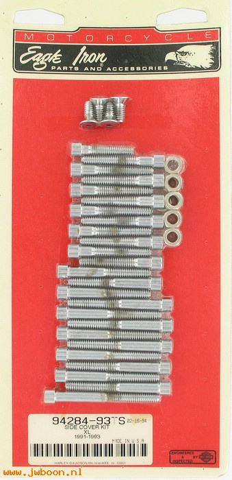   94284-93TS (94284-93TS): Primary and gear cover screw kit - smooth allen head-NOS-XL 91-93