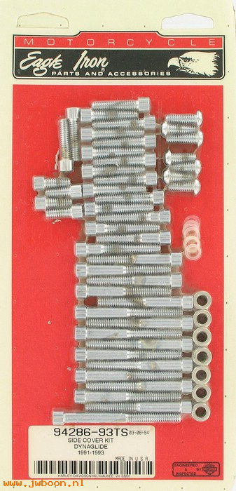   94286-93TS (94286-93TS): Primary and gear cover screw kit - smooth allen head - NOS