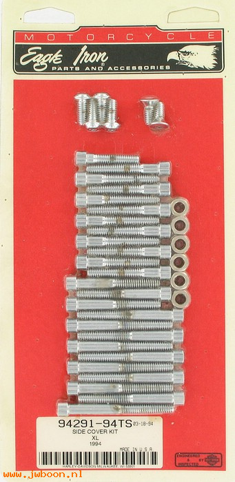   94291-94TS (94291-94TS): Side cover screw kit - smooth allen head - NOS - XL 94-