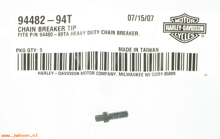   94482-94T (94482-94T): Hardened tip for chain breaker 94480-89TA - NOS