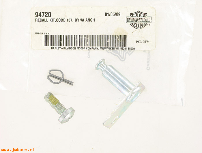   94720 (94720): Recall kit 0137, anchor pin Dyna - NOS - FXD