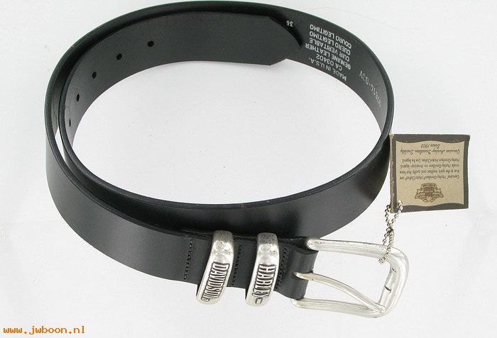   97614-00V36 (97614-00V/36): Belt, double loop - black - size 36