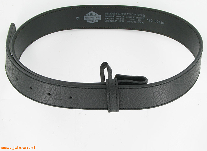   97709-05V32 (97709-05V/3200): Belt leather, black - size 32 - NOS