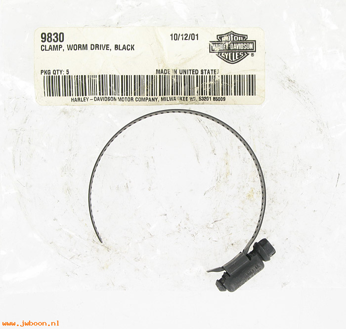       9830 (    9830): Clamp - worm drive - NOS - V-rod