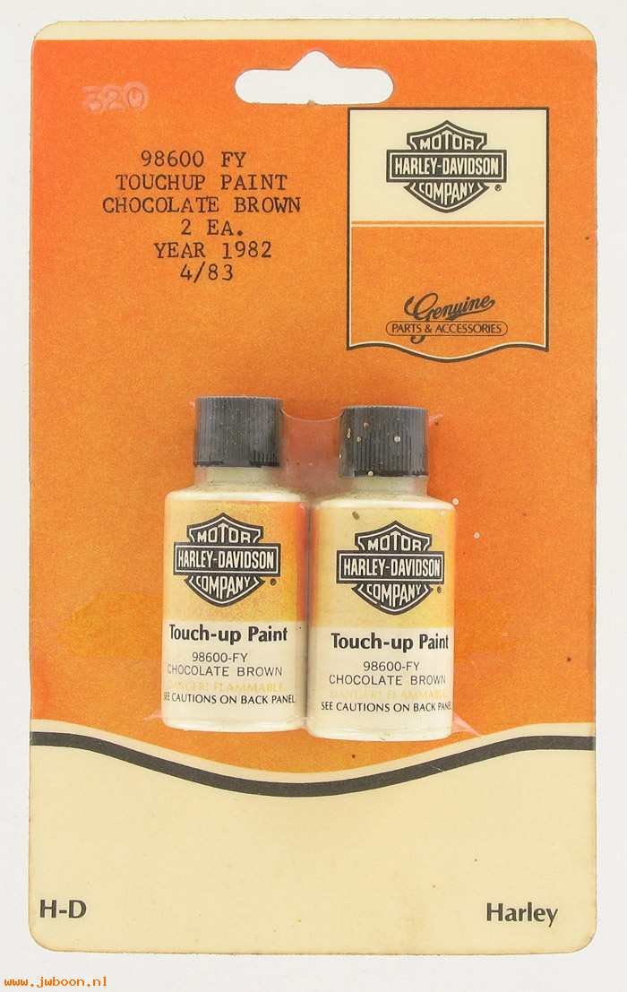   98600FY.2pack (98600FY): Touch-up paint - chocolate brown - NOS  (collectable)