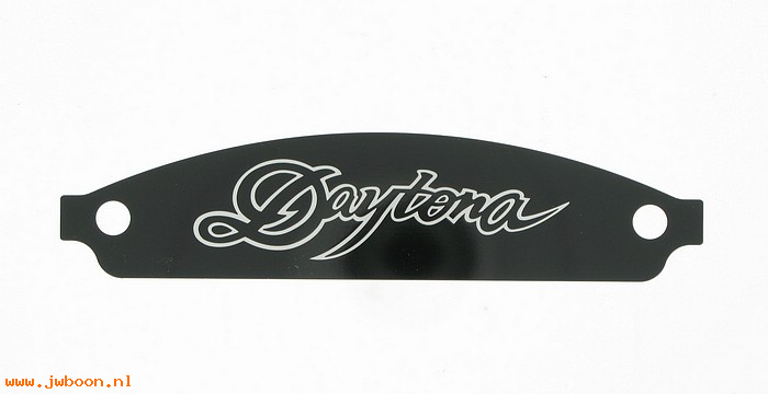   99015-91 (99015-91): Nameplate / Decal - sissy bar "Daytona" 1 1/4" x 5 1/2" - NOS