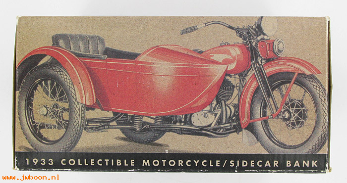   99199-93V (99199-93V): 1933 Motorcycle with sidecar bank - NOS