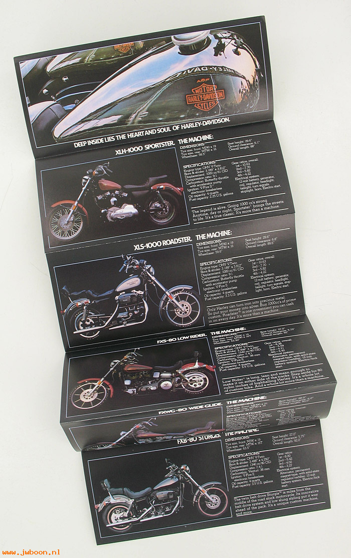  99361-81V (99361-81V): Brochure 1981 V-Twin motorcycles - NOS