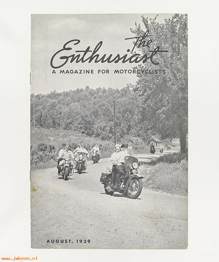   99368-39V08 (99368-39V08): Enthusiast - August 1939 - NOS