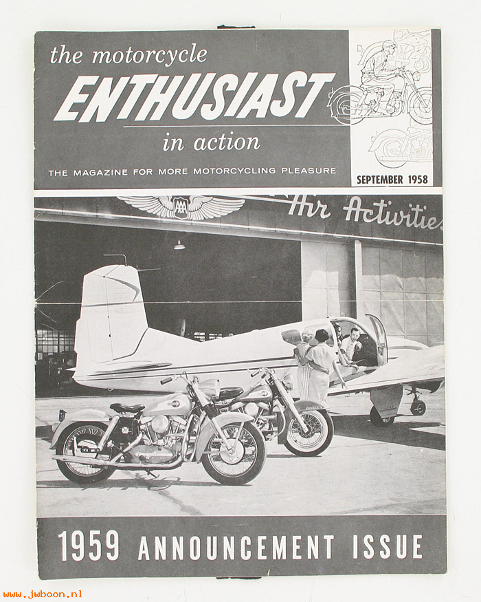   99368-58V09 (99368-58V09): Enthusiast - September 1958 - introducing the 1959 models - NOS