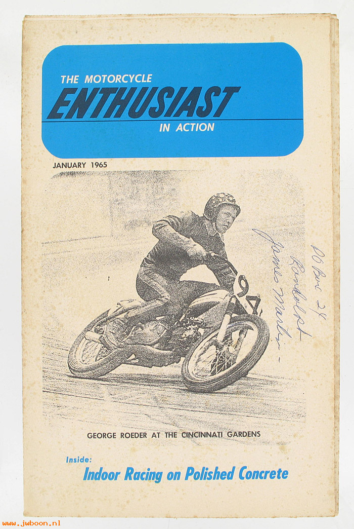   99368-65V01 (99368-65V01): Enthusiast - January 1965 - NOS