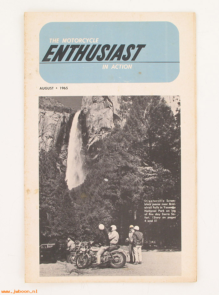   99368-65V08 (99368-65V08): Enthusiast - August 1965 - NOS