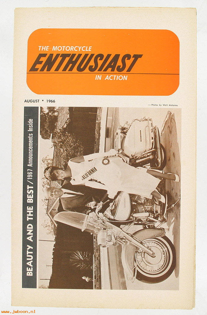  99368-66V08 (99368-66V08): Enthusiast - August 1966 - introducing the 1967 models - NOS