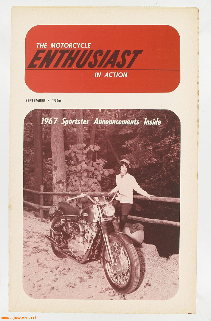   99368-66V09 (99368-66V09): Enthusiast - September 1966 - 1967 sportster models - NOS