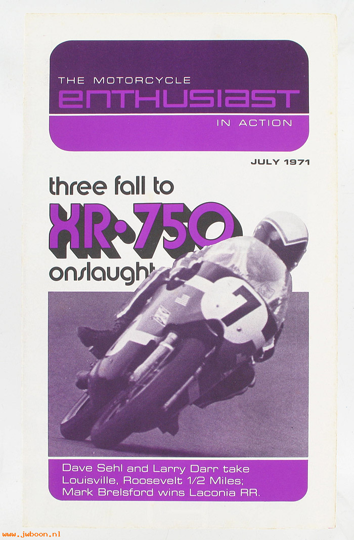   99368-71V07 (99368-71V07): Enthusiast - July 1971 - NOS