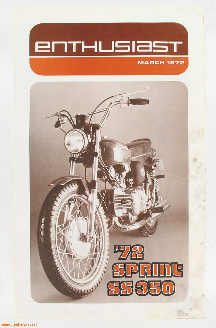   99368-72V03 (99368-72V03): Enthusiast - March 1972 - NOS