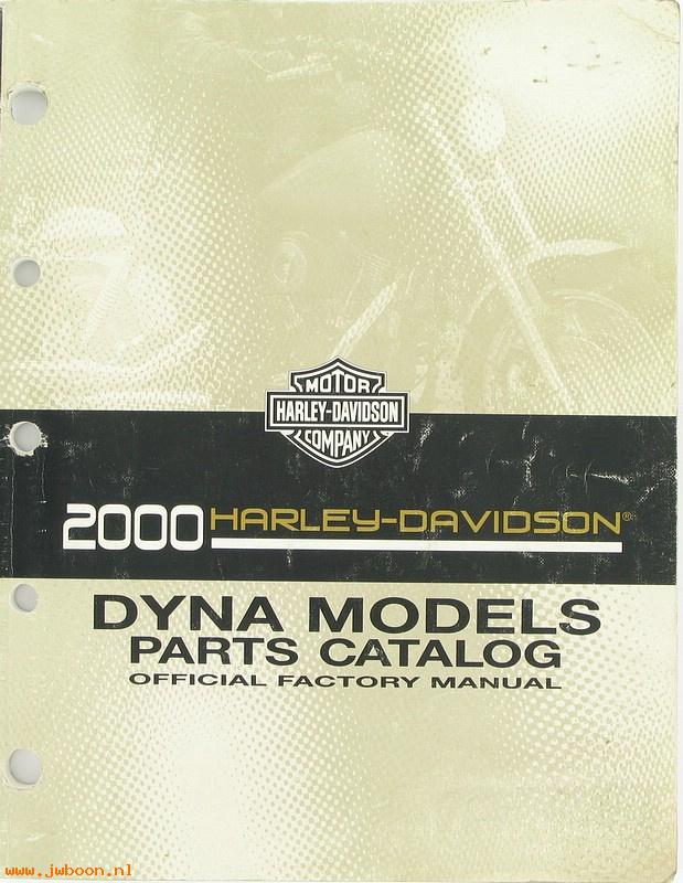   99439-00used (99439-00): Dyna parts catalog 2000