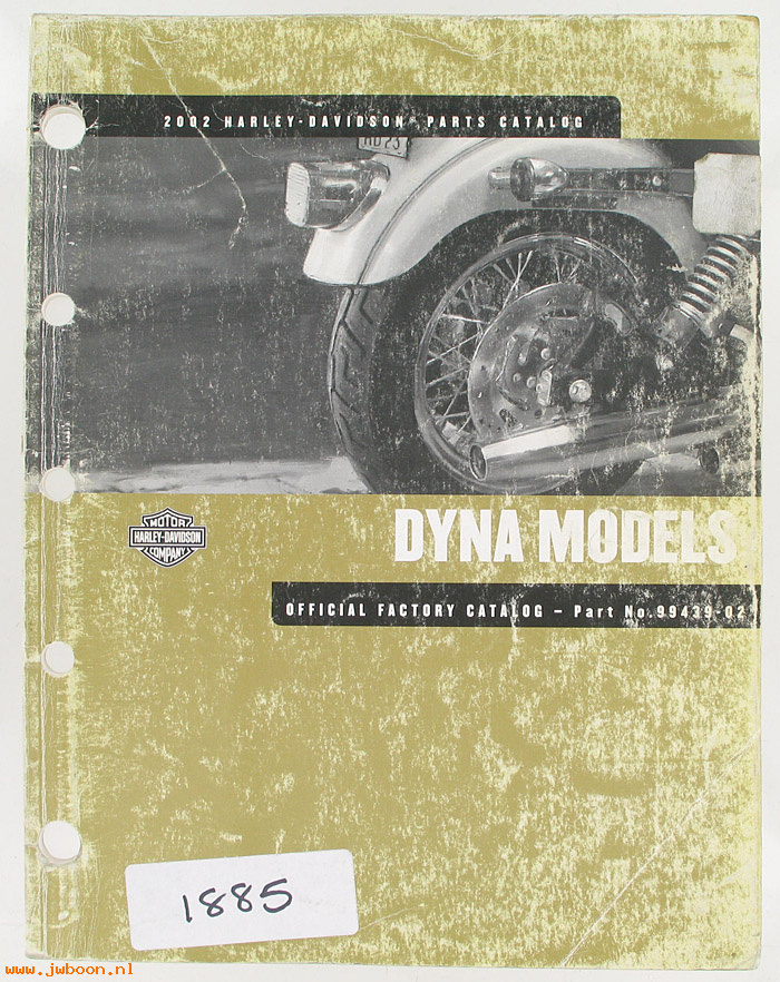   99439-02used (99439-02): Dyna parts catalog 2002