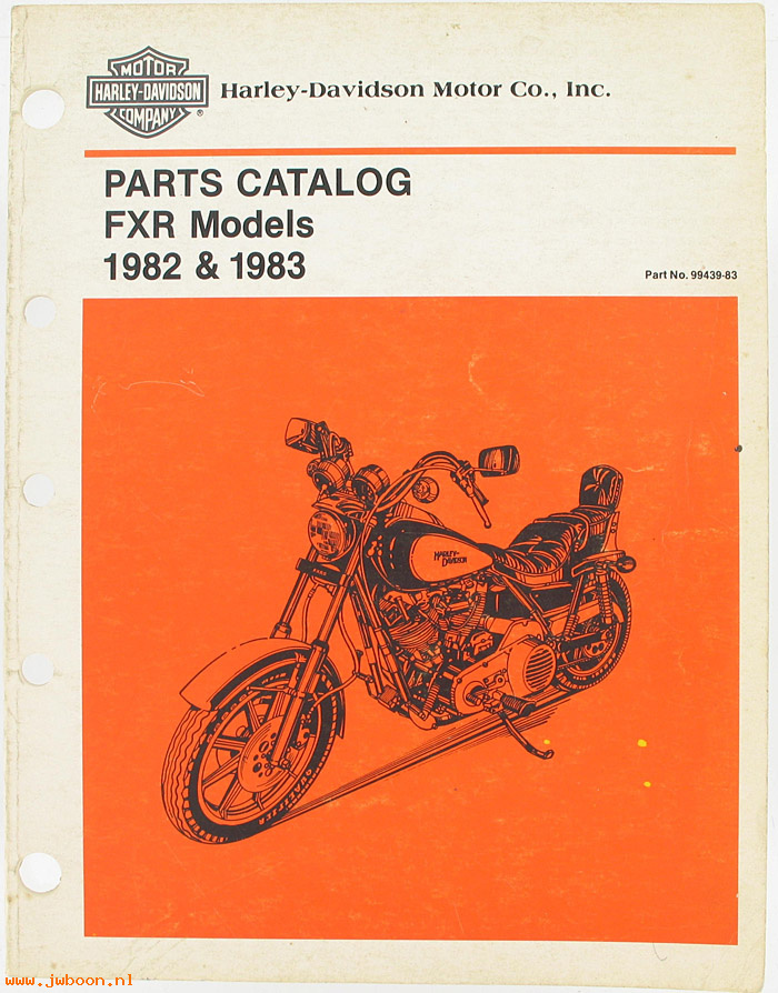   99439-83 (99439-83): FXR parts catalog '82-'83 - NOS