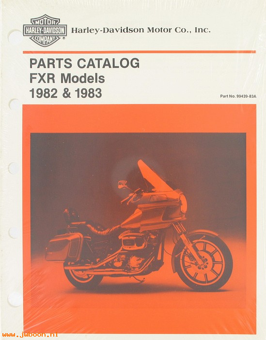   99439-83A (99439-83A): FXR parts catalog '82-'83 - NOS