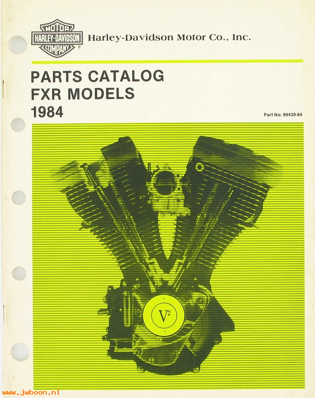   99439-84 (99439-84): FXR parts catalog 1984 - NOS
