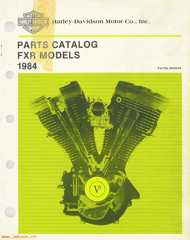   99439-84used (99439-84): FXR parts catalog 1984