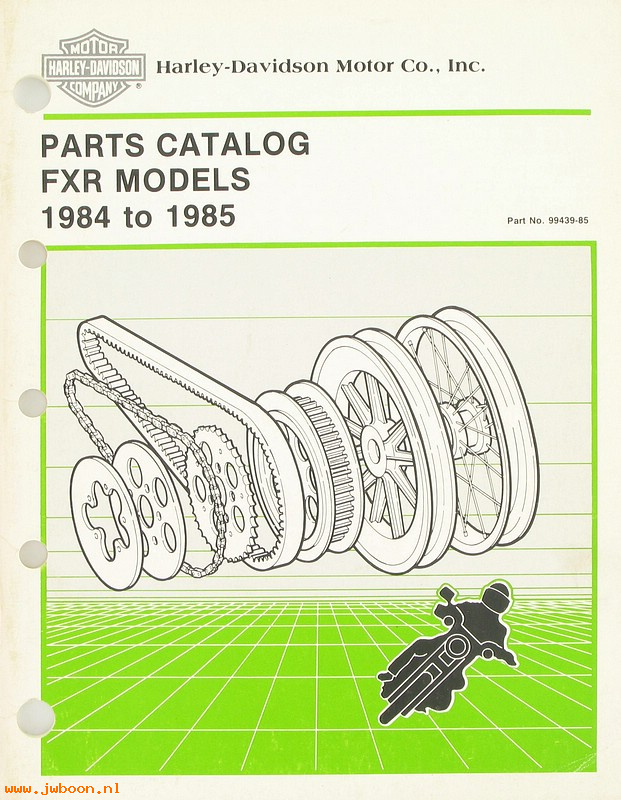   99439-85 (99439-85): FXR parts catalog '84-'85 - NOS