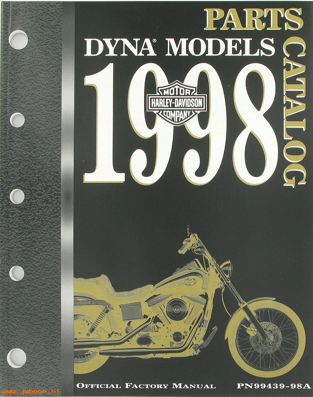   99439-98A (99439-98A): Dyna parts catalog 1998 - NOS