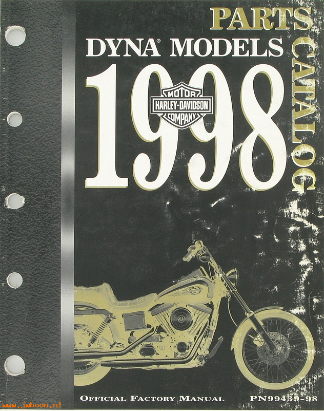   99439-98used (99439-98): Dyna parts catalog 1998