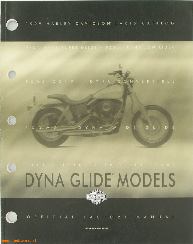   99439-99 (99439-99): Dyna parts catalog 1999 - NOS