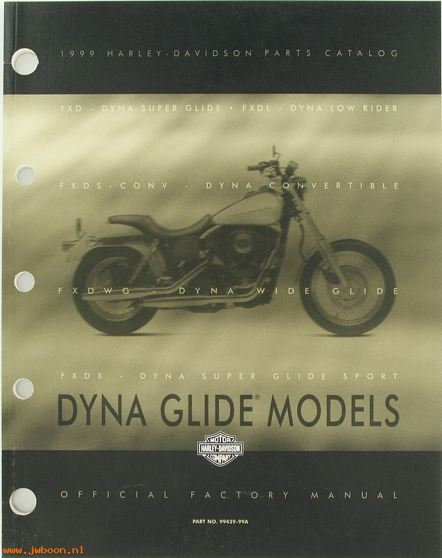   99439-99A (99439-99A): Dyna parts catalog 1999 - NOS