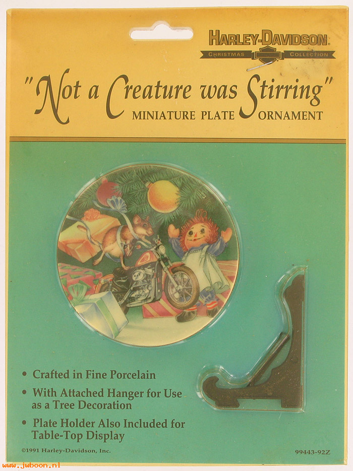   99443-92Z (99443-92Z): Christmas mini plate "not a creature was stirring" - NOS