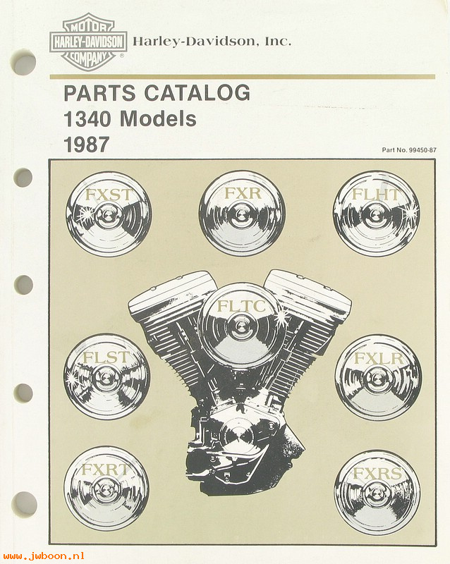   99450-87 (99450-87): FL, FX 1340cc parts catalog 1987 - NOS