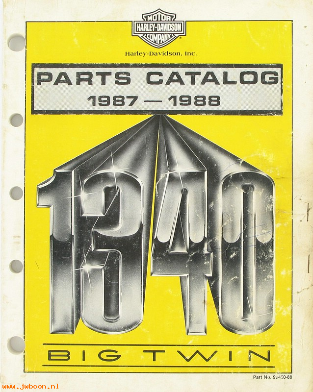   99450-88used (99450-88): FL, FX 1340cc parts catalog '87-'88